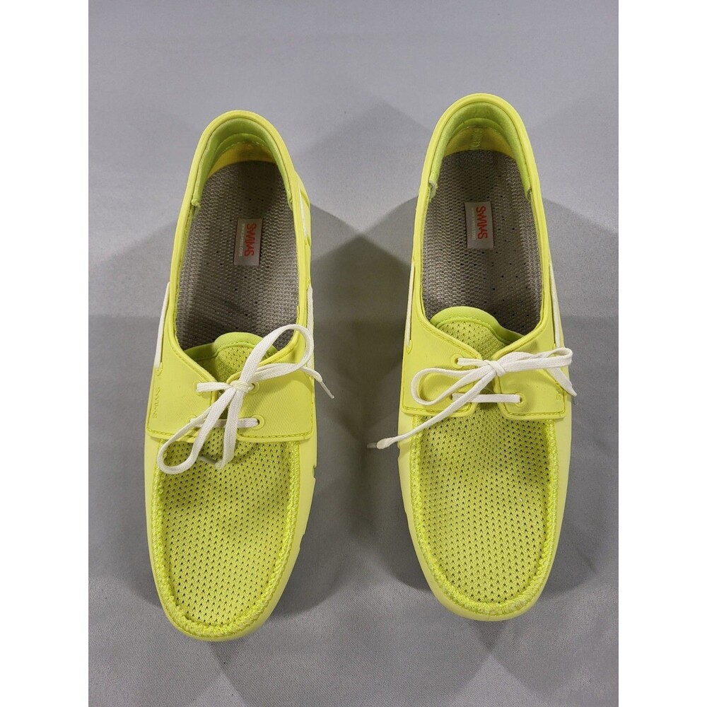 SWIMS Breathable Waterproof Yellow Mesh Boat Shoes Sz 7, UK 6.5